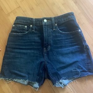 Madewell curvy high-rise denim shorts